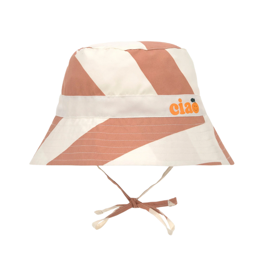 Lassig Fishing Hat UV Korumalı Şapka Stripes Clay Sea Salt