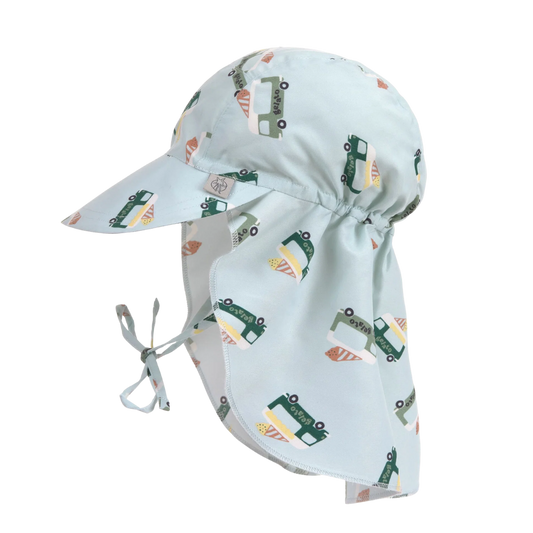 Lassig Flap Hat UV Korumalı Uzun Şapka Ice Cream Truck Illusion Blue