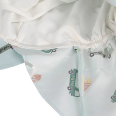 Lassig Flap Hat UV Korumalı Uzun Şapka Ice Cream Truck Illusion Blue