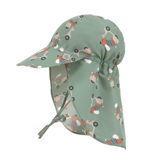 Lassig Flap Hat UV Korumalı Uzun Şapka Scooter Dog Green