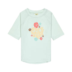 Lassig Flowers UV Korumalı Kısa Kollu Mayo Tişört Sea Foam