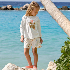 Lassig Flowers UV Korumalı Uzun Kollu Mayo Tişört Beyaz 4