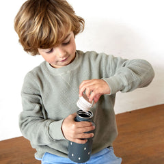 Lassig Happy Prints Çelik Matara Midnight Blue 500ml