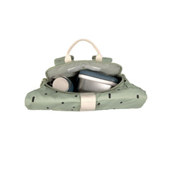 Lassig Happy Prints Mini Rolltop Sırt Çantası Light Olive