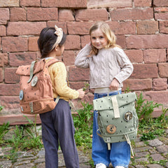 Lassig Happy Prints Mini Rolltop Sırt Çantası Light Olive