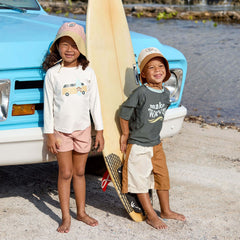 Lassig Kids UV Korumalı Mayo Şort Somon 5