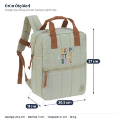 Lassig Little Gang Mini Sırt Çantası Light Khaki