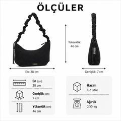 Lassig Lunua Bum Bag Up Bebek Bakım Çantası Nubbed Black