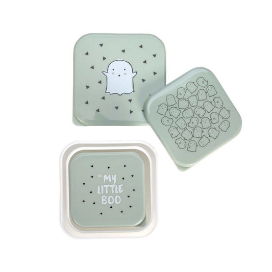 Lassig Mint Küçük Sevimli Hayalet 3'lü Beslenme Seti
