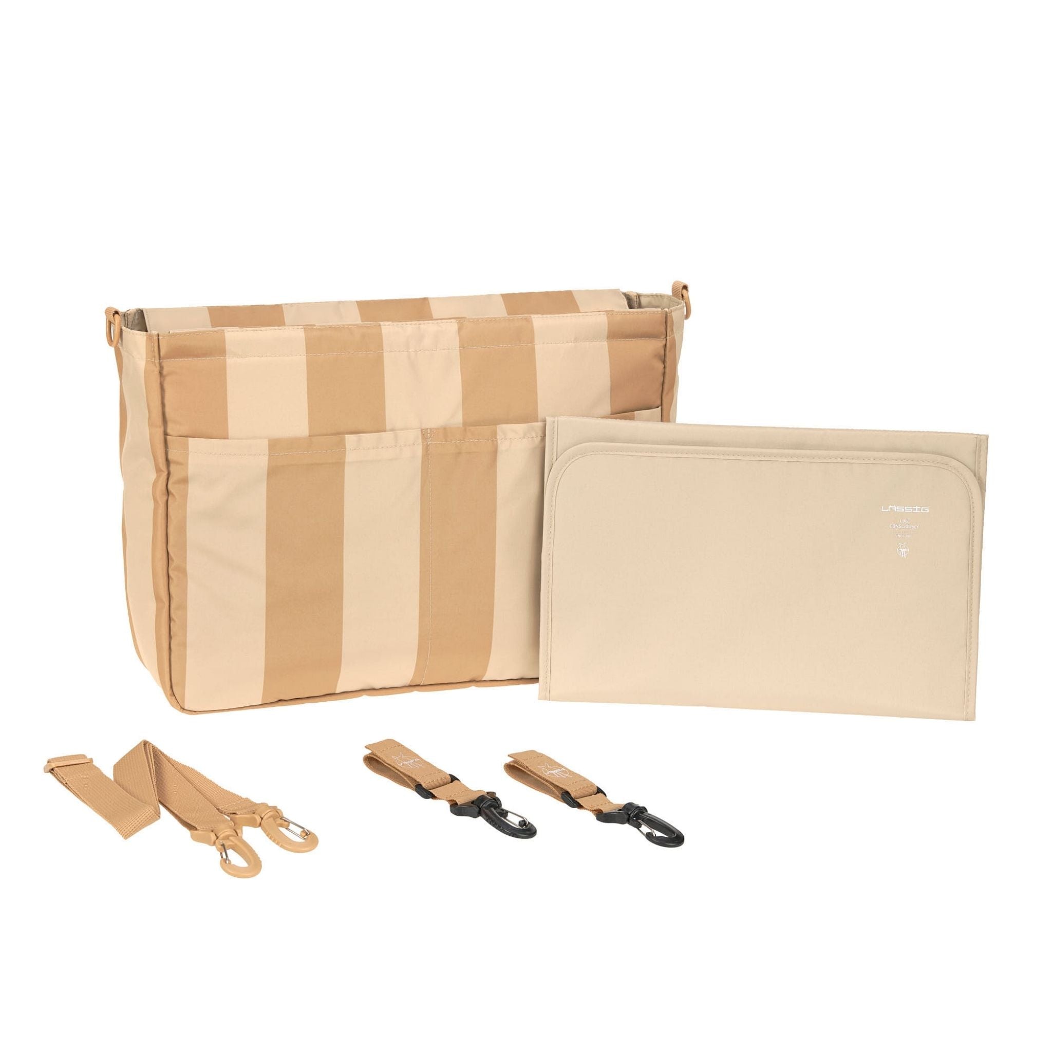 Lassig Mix Multi Bag Bebek Arabası Organizer Çanta Krem 3