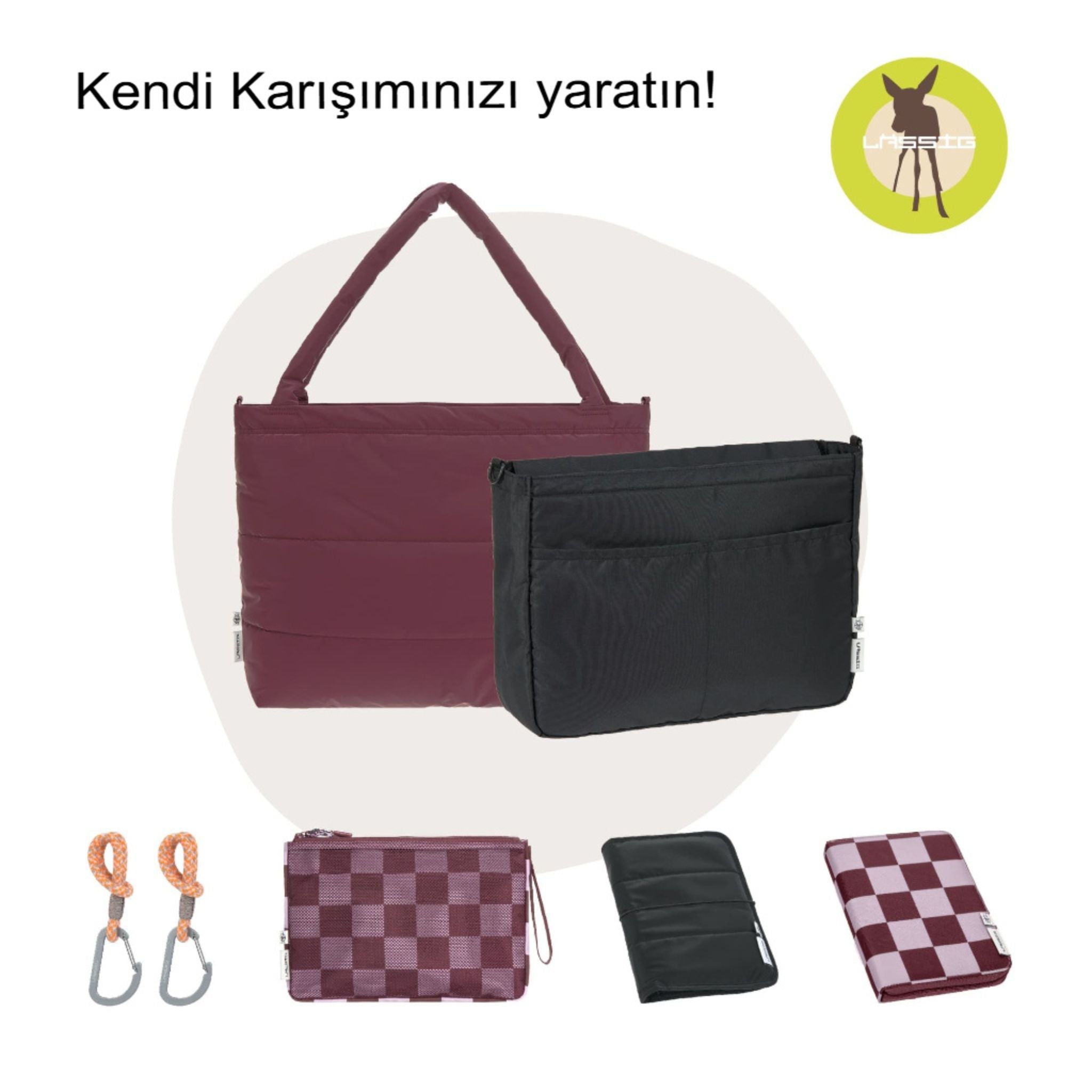Lassig Mix Multi Bag Bebek Arabası Organizer Çanta 1