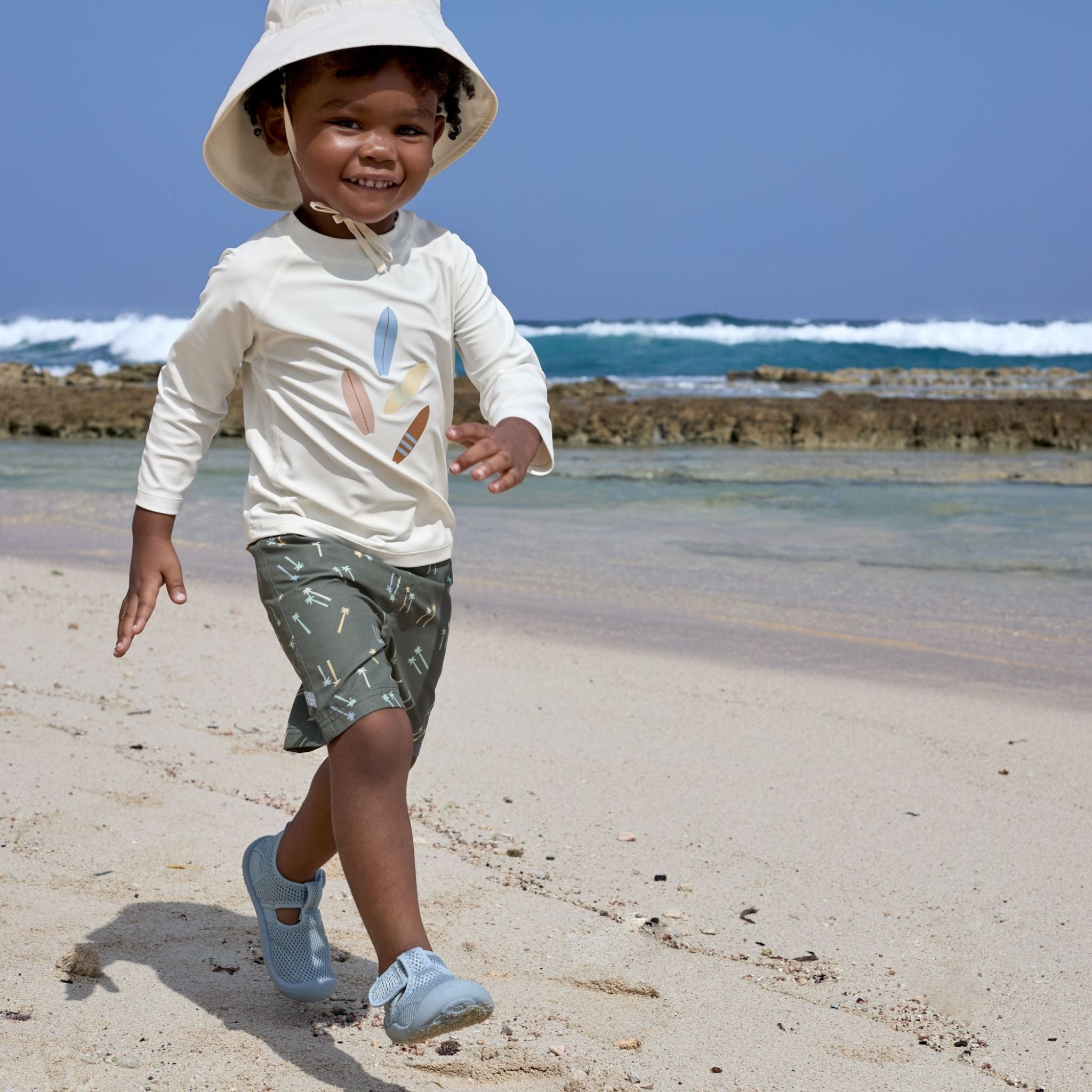 Lassig Palms UV Korumalı Mayo Şort Koyu Yeşil 4