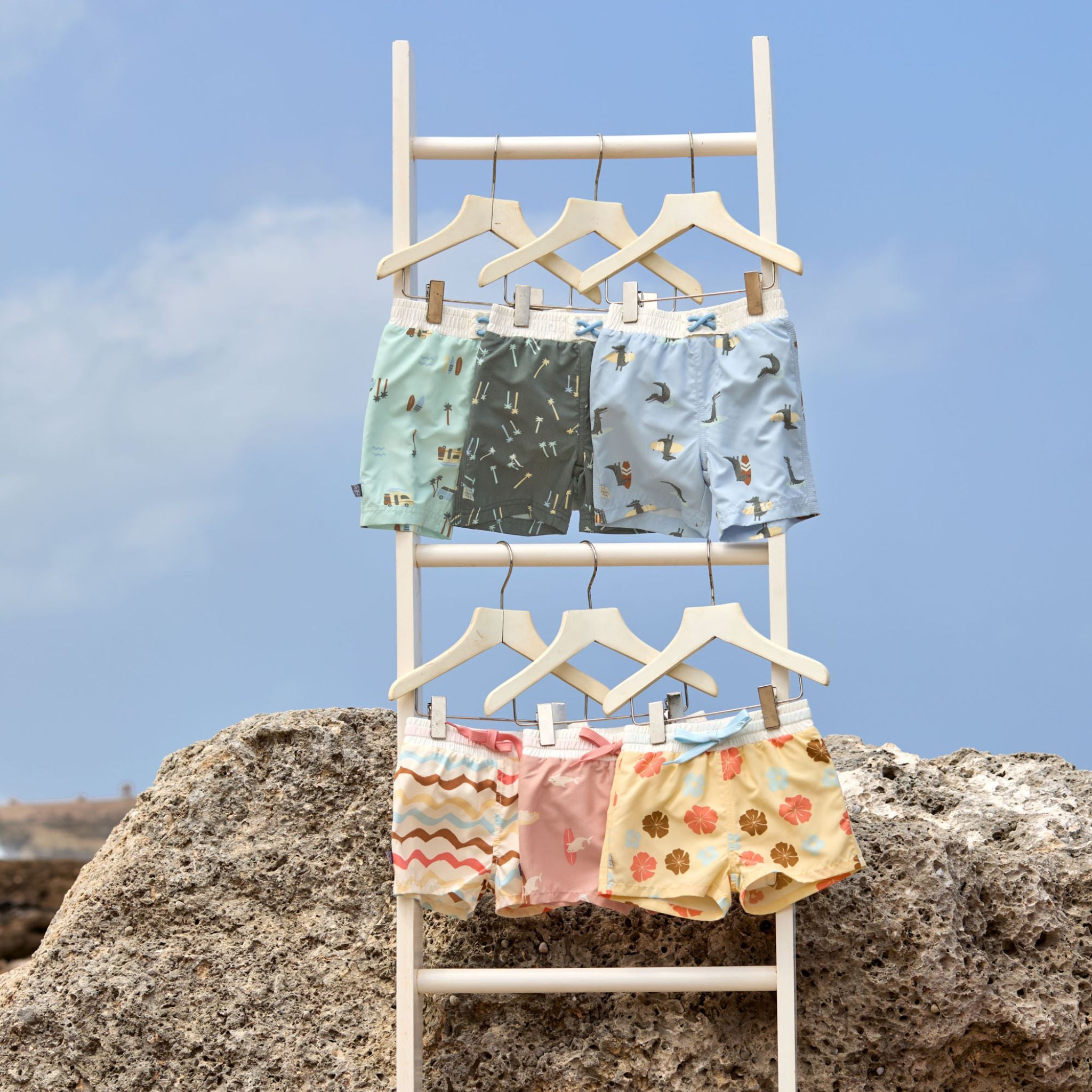 Lassig Palms UV Korumalı Mayo Şort Koyu Yeşil 7