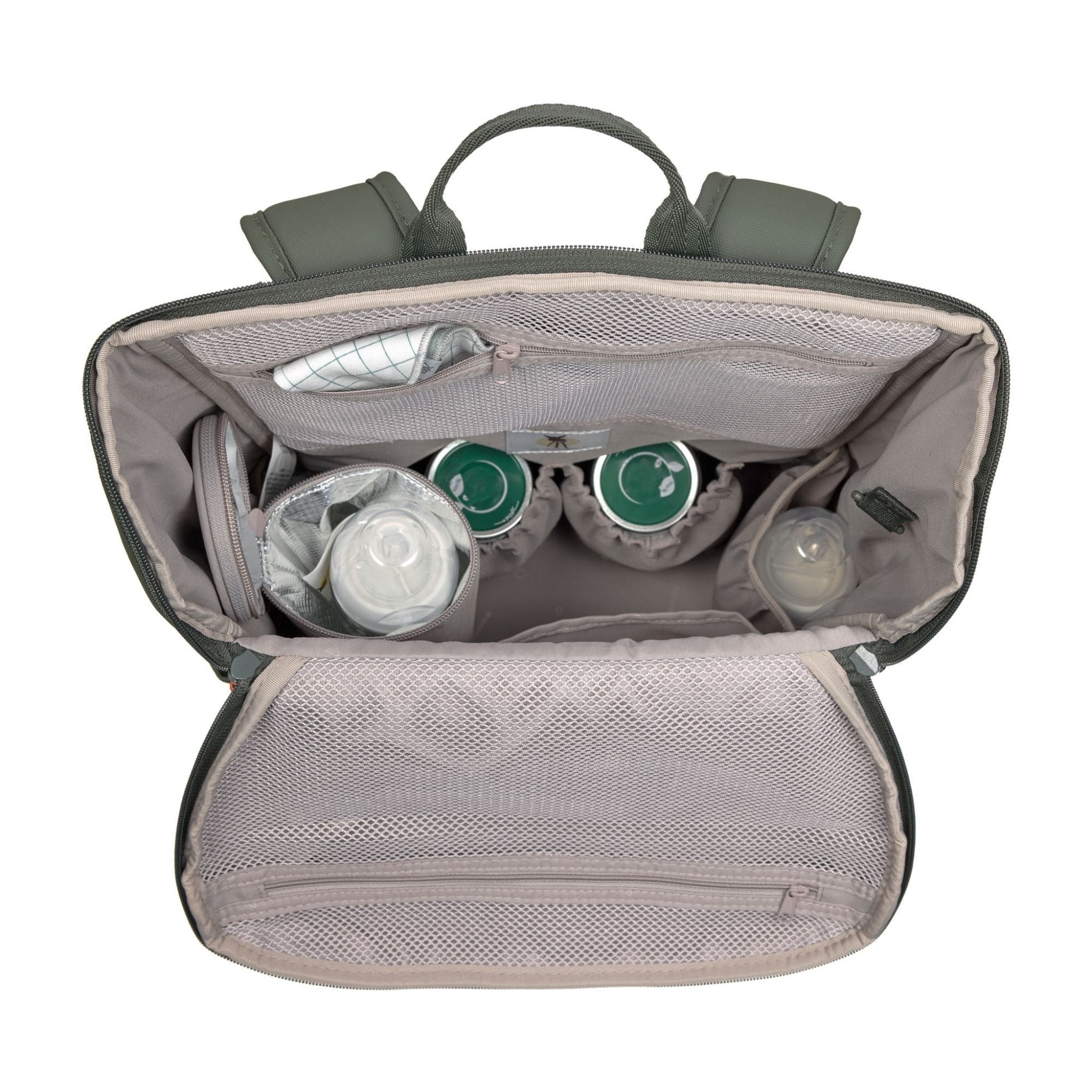 Lassig Slender Up Bebek Bakım Sırt Çantası Yeşil 4