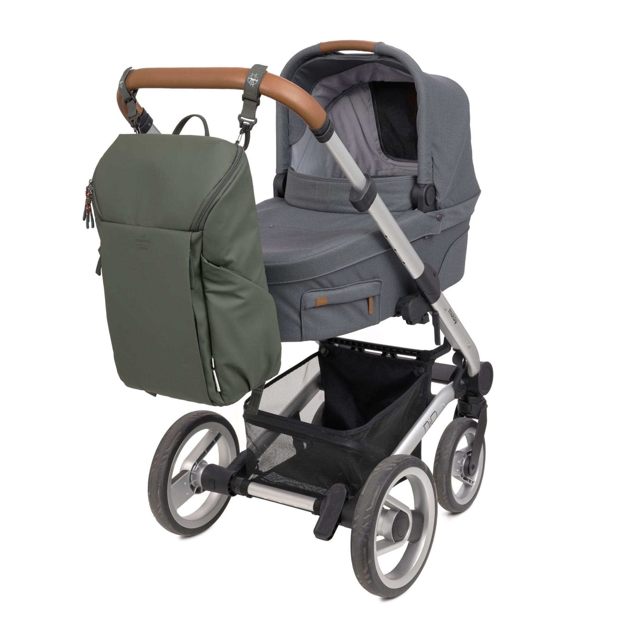 Lassig Slender Up Bebek Bakım Sırt Çantası Yeşil 7