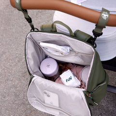 Lassig Slender Up Bebek Bakım Sırt Çantası Yeşil 8