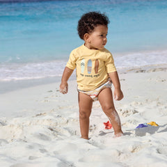 Lassig Surfboards UV Korumalı Kısa Kollu Mayo Tişört Vanilla