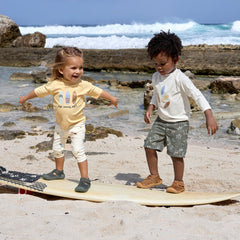 Lassig Surfboards UV Korumalı Kısa Kollu Mayo Tişört Vanilla