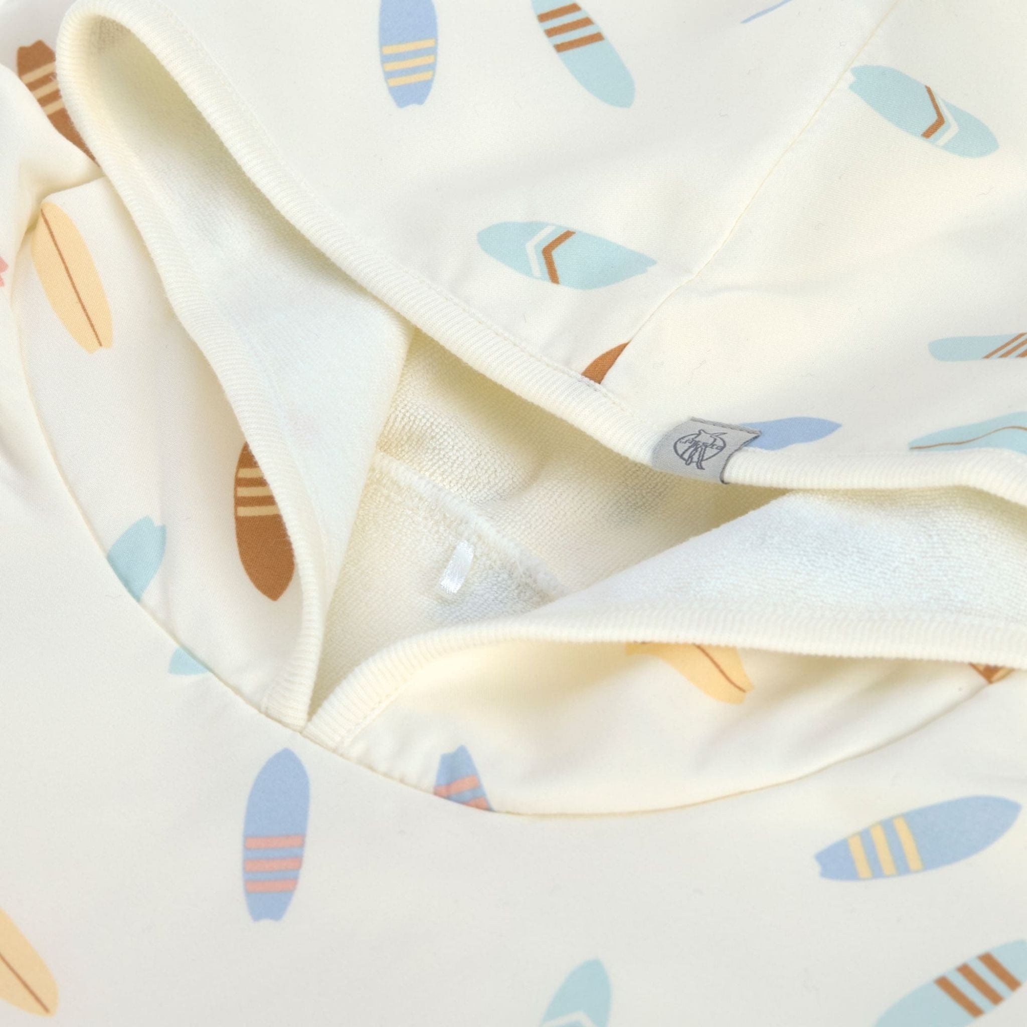 Lassig Surfboards UV Korumalı Plaj Çocuk Panço Beyaz 2