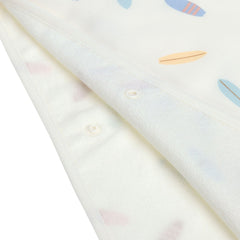 Lassig Surfboards UV Korumalı Plaj Çocuk Panço Beyaz 3