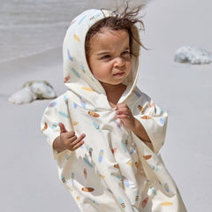 Lassig Surfboards UV Korumalı Plaj Çocuk Panço Beyaz 4