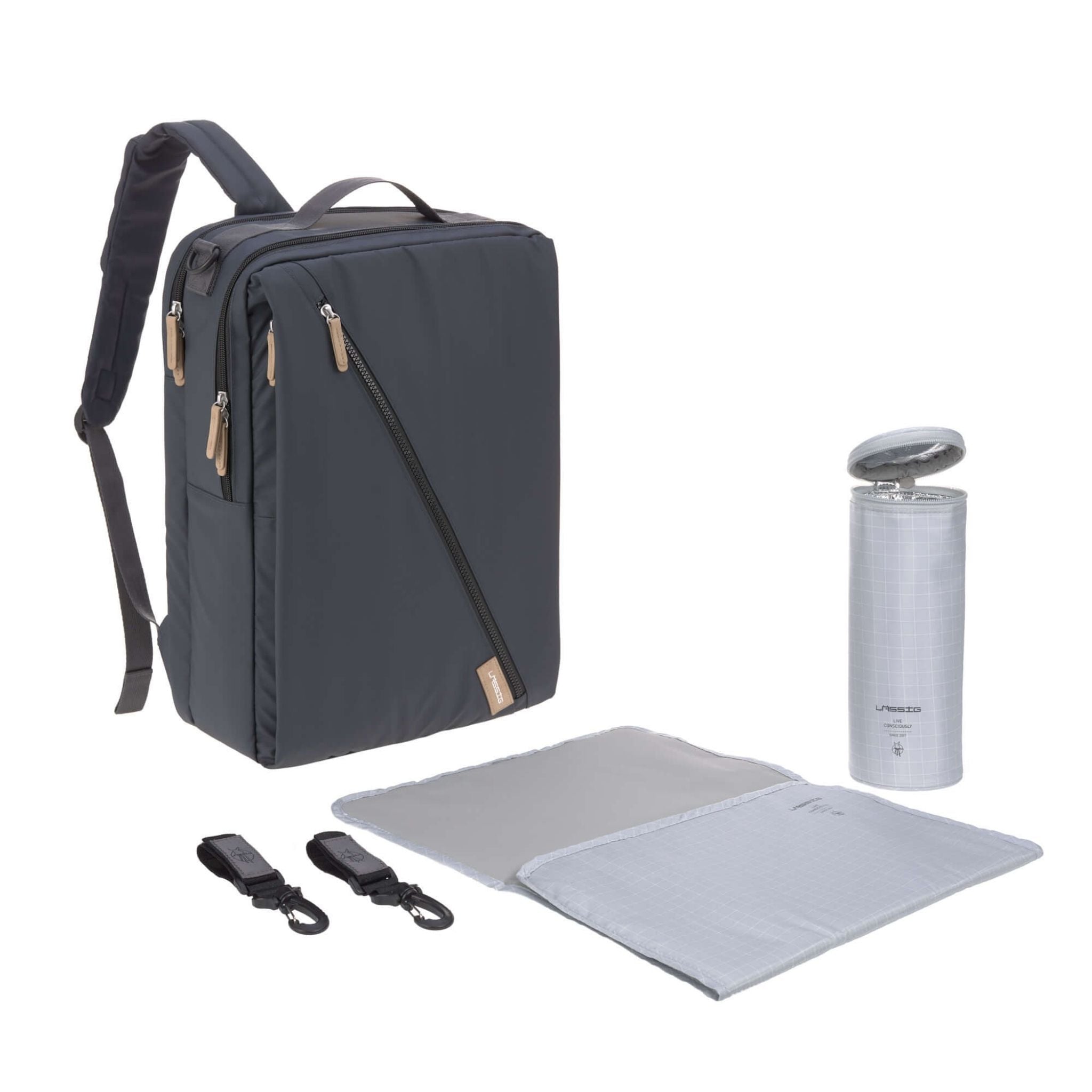 Lassig Tidy Talent Bebek Bakım Sırt Çantası Koyu Mavi 3