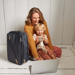 Lassig Tidy Talent Bebek Bakım Sırt Çantası Koyu Mavi 9