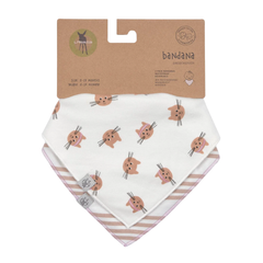 Lassig Tiny Team 2'li Bandana Önlük Kedi Temalı