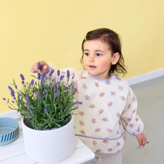 Lassig Tiny Team 2'li Uzun Kollu Mama Önlüğü Kedi Temalı