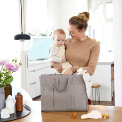 Lassig Tote Up Bebek Bakım Seyahat Çantası Taupe