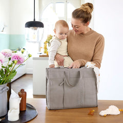 Lassig Tote Up Bebek Bakım Seyahat Çantası Taupe