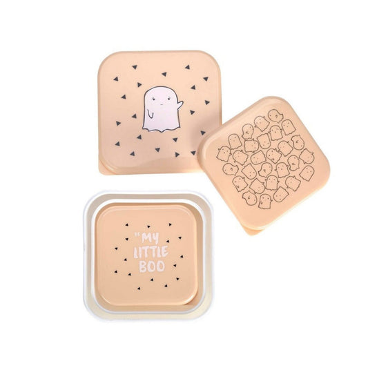 Lassig Turuncu Küçük Sevimli Hayalet 3'lü Beslenme Seti