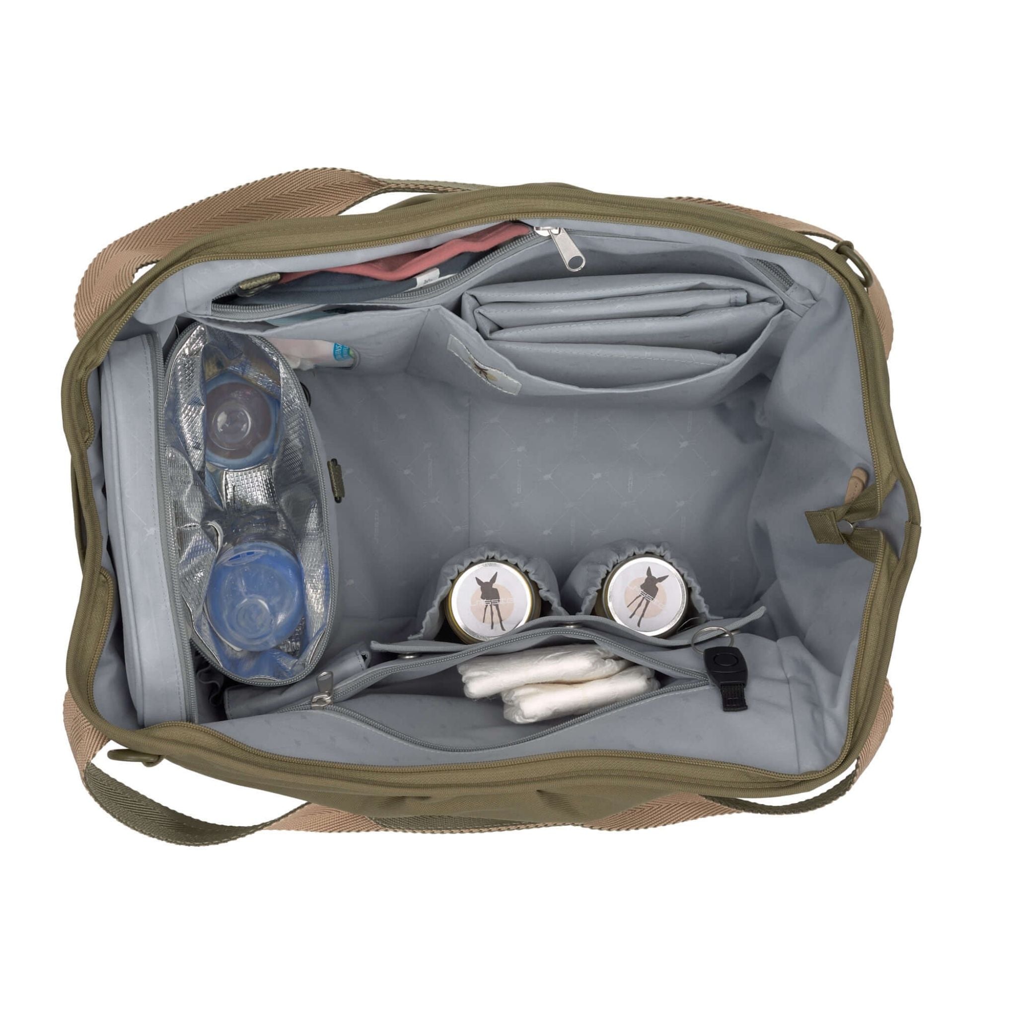 Lassig Twin Bebek Bakım Seyahat Çantası Yeşil 4