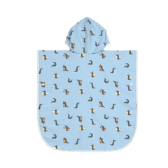 Lassig UV Korumalı Plaj Çocuk Panço Crocodile Sky Blue