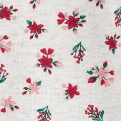 Carter's Layette Christmas Kız Bebek Body Pantolon 3’lü Set