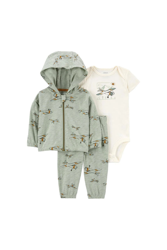 Carter's Layette Erkek Bebek 3'lü Hırkalı Set