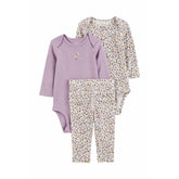 Carter's Layette Kız Bebek Body Pantolon 3’lü Set