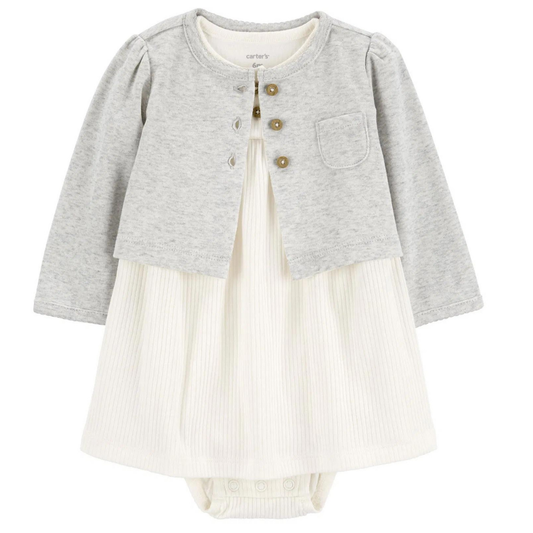 Carter's Layette Kız Bebek Elbise Set 2'li Paket