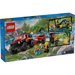 Lego City 4x4 Kurtarma Botlu İtfaiye Kamyonu 60412 Yapım Seti (301 Parça)