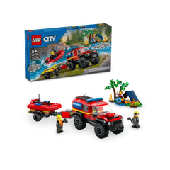 Lego City 4x4 Kurtarma Botlu İtfaiye Kamyonu 60412 Yapım Seti (301 Parça)