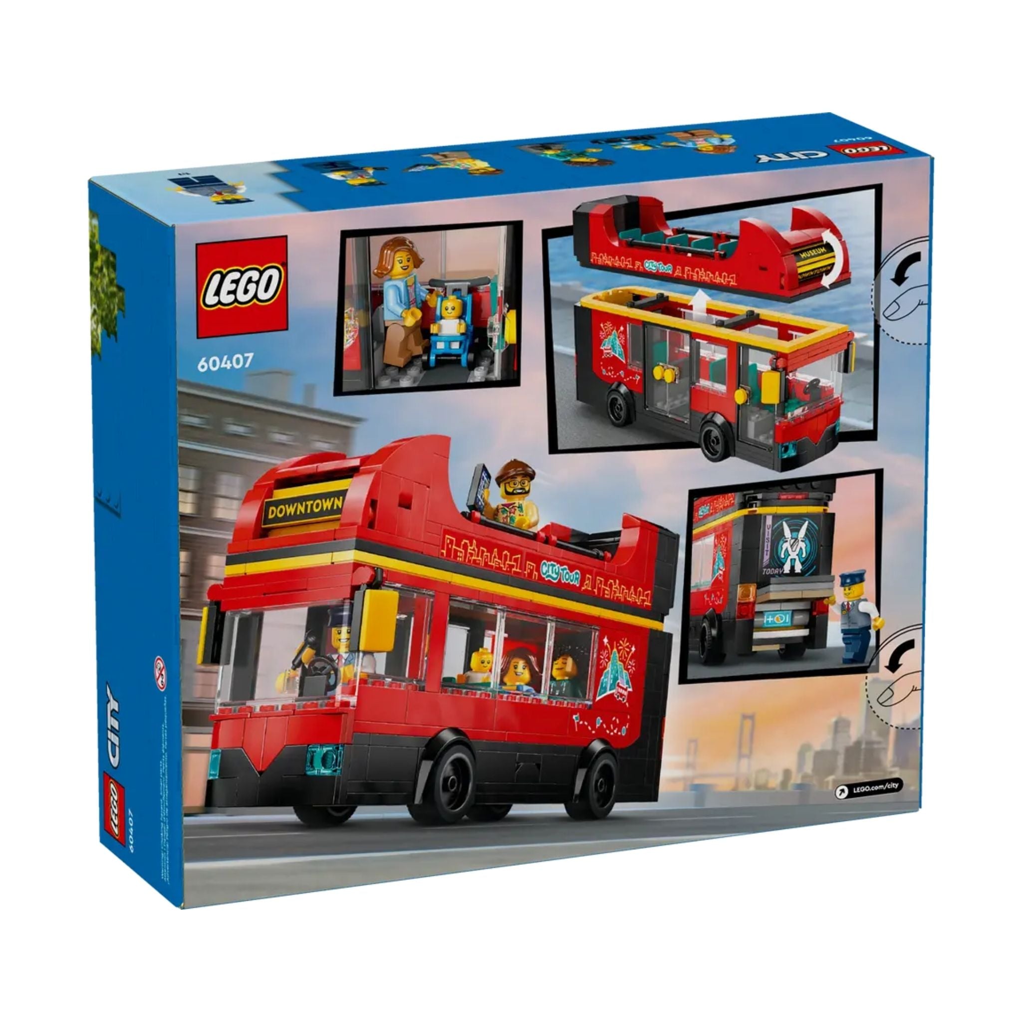 Lego City Kırmızı İki Katlı Gezi Otobüsü Oyuncağı 60407