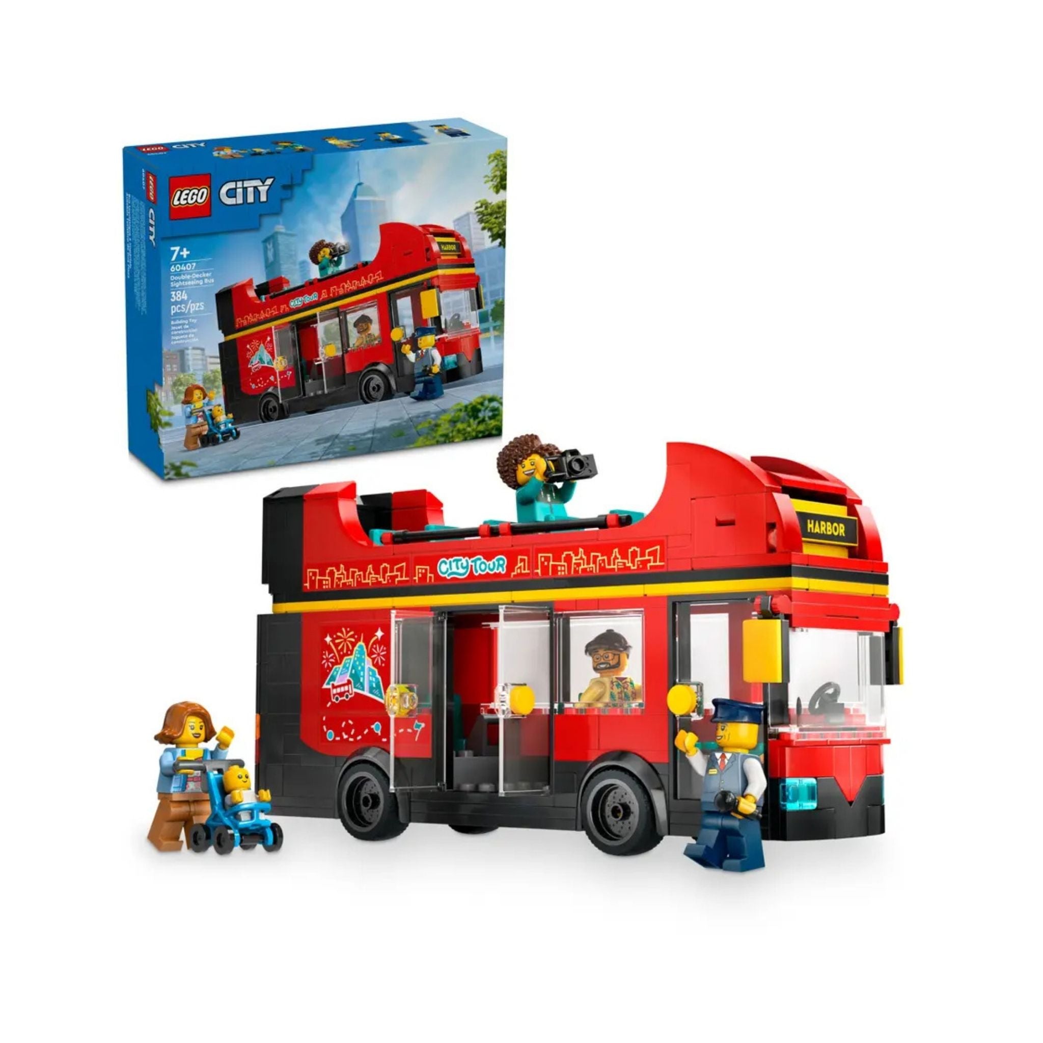 Lego City Kırmızı İki Katlı Gezi Otobüsü Oyuncağı 60407