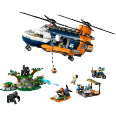 Lego City Orman Kaşifinin Helikopteri Kamp Yerinde Seti 60437