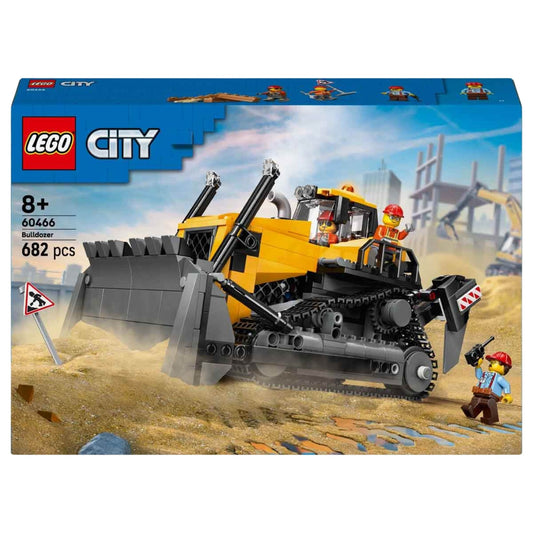 Lego City Sarı Buldozer İnşaat Sahası Temalı Yapım Oyuncağı Seti 60466