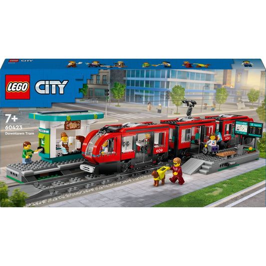 Lego City Şehir Merkezi Tramvay İstasyonu Oyuncak Seti 60423