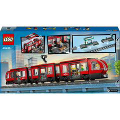 Lego City Şehir Merkezi Tramvay İstasyonu Oyuncak Seti 60423