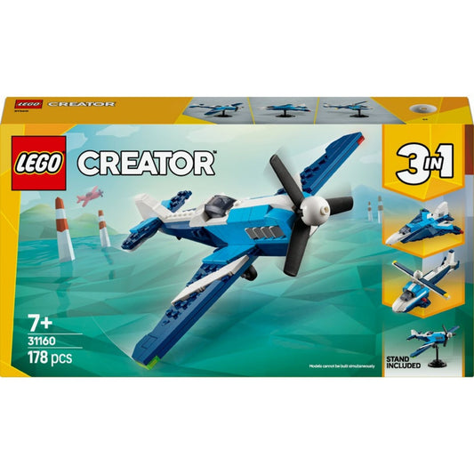 Lego Creator 3'ü 1 Arada Uçak: Yarış Uçağı Araç Oyun Seti 31160