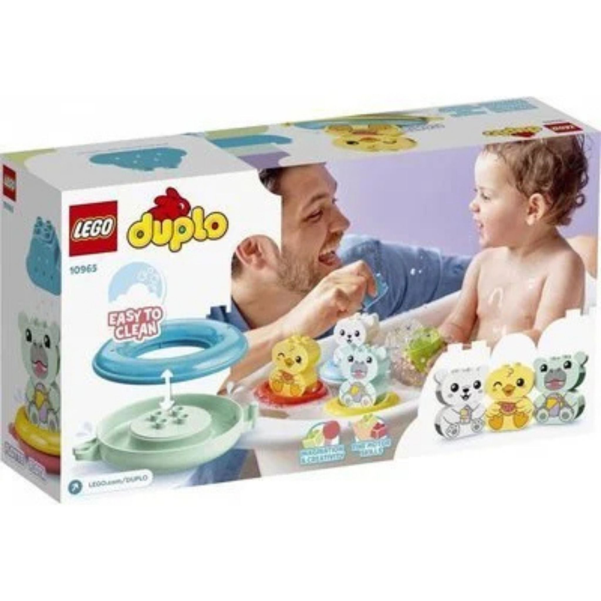 Lego Duplo İlk Banyo Zamanı Eğlencesi: Yüzen Hayvan Treni 10965 Yapım Seti (14 Parça) - Welcome Baby