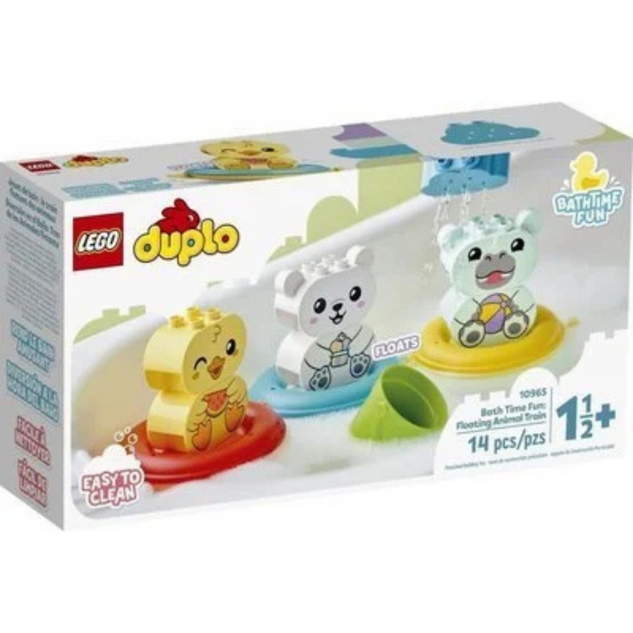Lego Duplo İlk Banyo Zamanı Eğlencesi: Yüzen Hayvan Treni 10965 Yapım Seti (14 Parça)