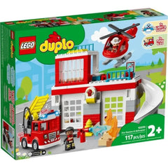 Lego Duplo Kurtarma İtfaiye Merkezi Ve Helikopter 10970 Yapım Seti (117 Parça)